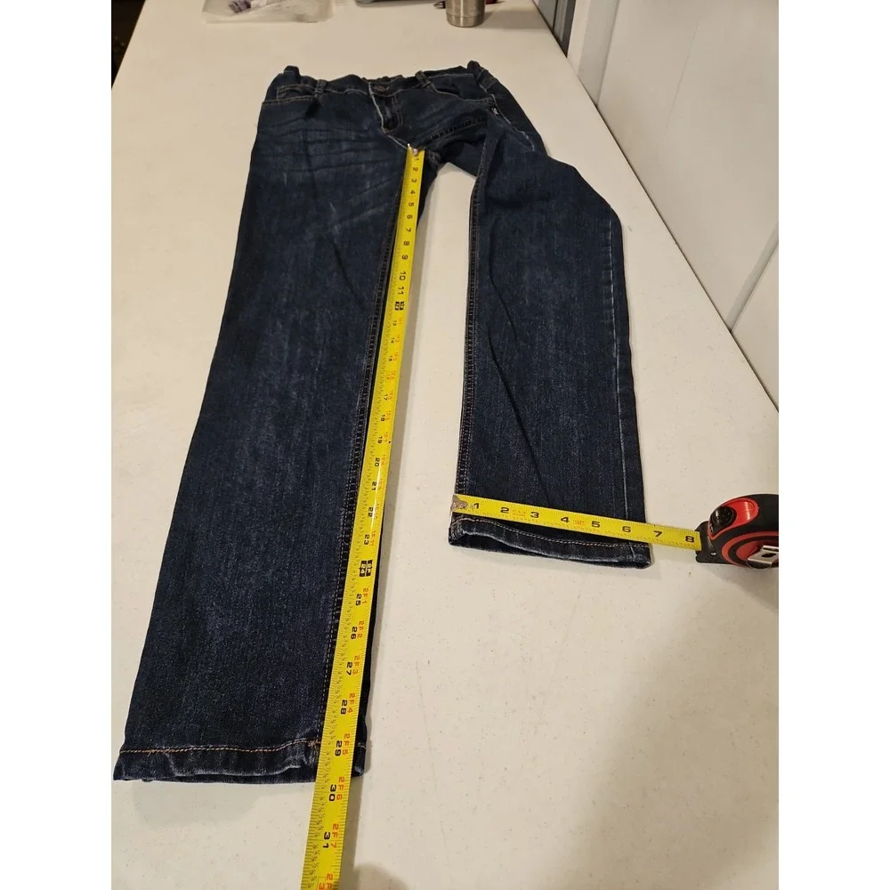 Silver Jeans Nathan Youth Boys 14 Jeans Slim Fit Adjustable Waist Denim (1896